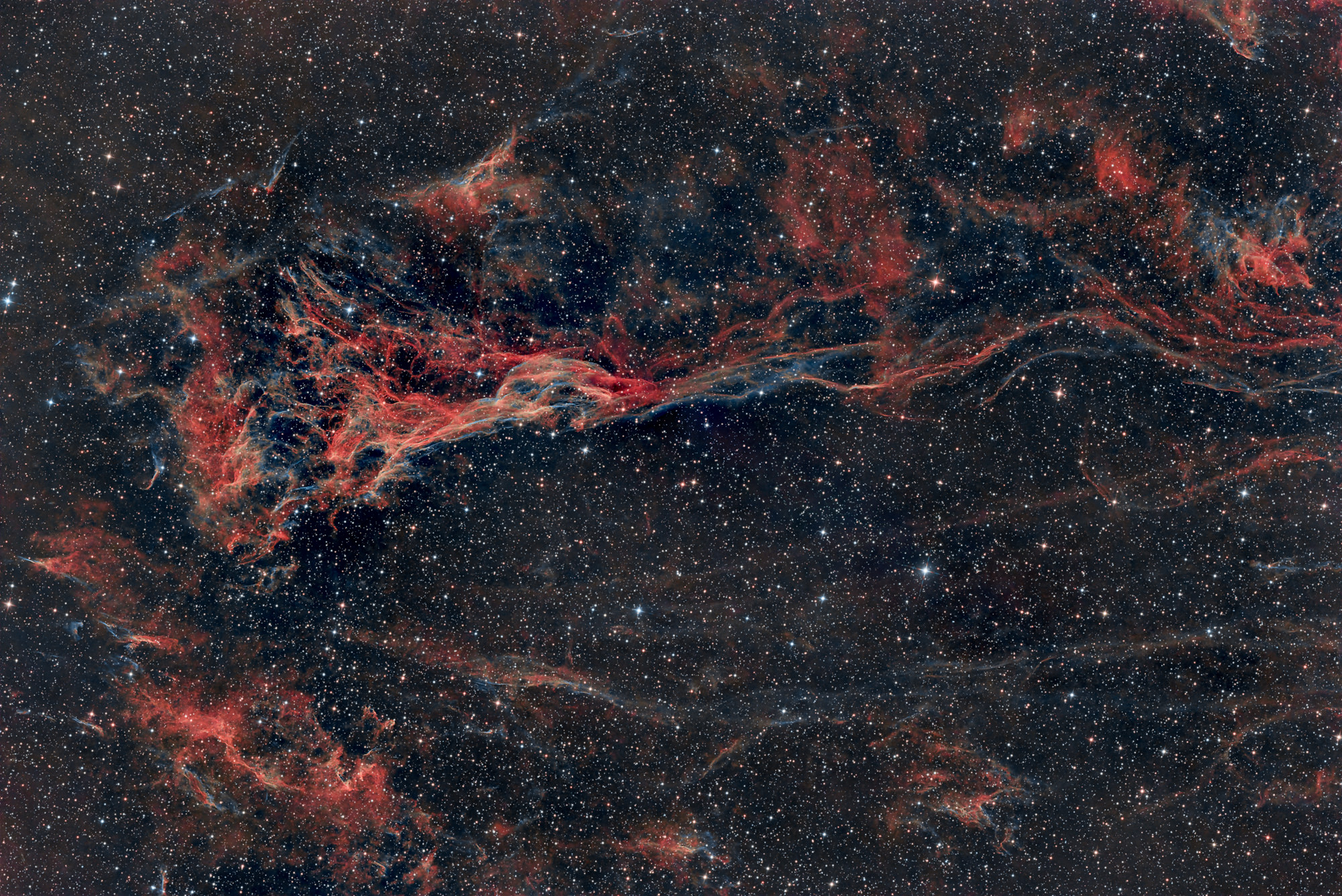 NGC6995 Pickerings's Triangle, mittlerer Teil des Cygnusbogens